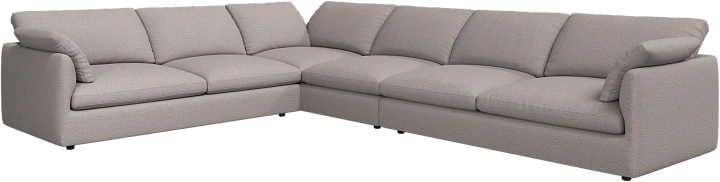 Угловой диван Milano -  Ravello 3221 Ткань бежевого цвета  -  Под заказ