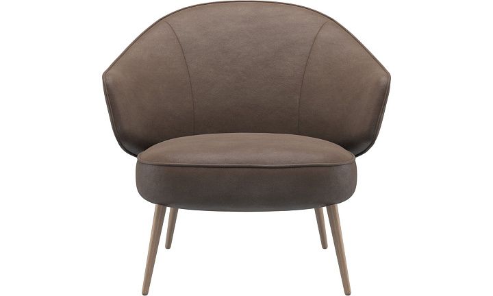 Кресло Charlotte - York 5122 Кожа светло-коричневого цвета  -  Под заказ