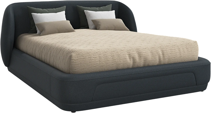 Кровать Bolzano - Bristol 3065 Синяя ткань  -  Под заказ