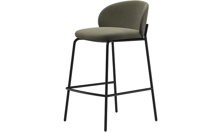 Барный стул Princeton - York  5121 Kожа светло-зеленая -  Под заказ