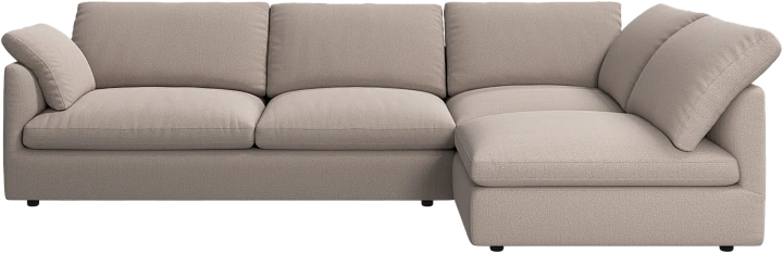 Угловой диван Milano - Arezzo ткань светло-коричневого цвета 3332 -  Под заказ