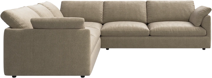 Угловой диван Milano - Tuscany белого цвета 3200 -  Под заказ