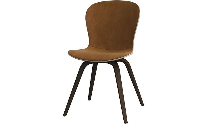 Обеденный стул Hauge - York 5120 Kожа коньячного цвета  -  Под заказ