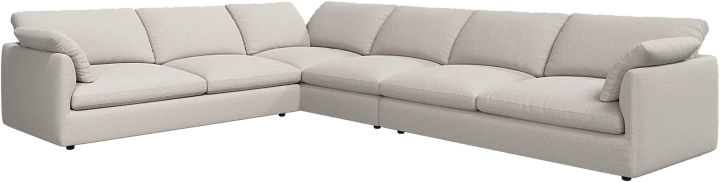 Угловой диван Milano - Arezzo ткань бежевого цвета 3331 -  Под заказ