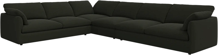 Угловой диван Milano - Arezzo ткань зеленого цвета 3334 -  Под заказ