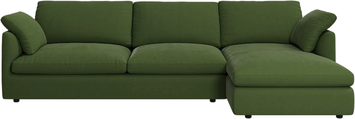 Угловой диван Milano - Bologna ткань оливкового цвета 3257 -  Под заказ