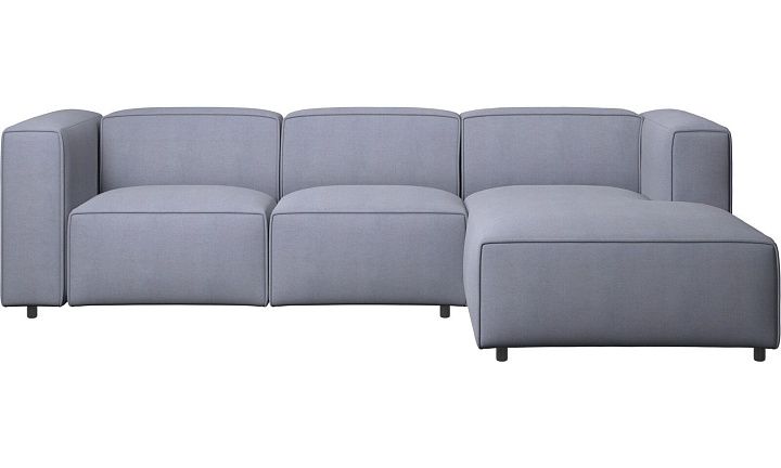 Диван Carmo с модулем для отдыха - Frisco 2056 Голубая ткань с функцией акваклин  -  Под заказ