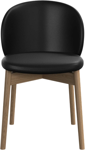 Обеденный стул Princeton - Nordic Grain 5130 Кожа черного цвета -  Под заказ