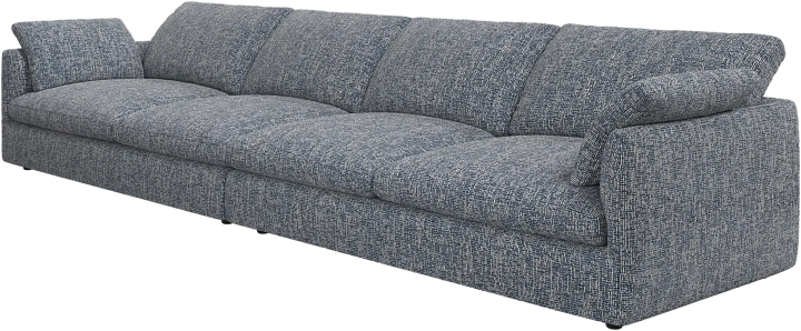 4-х местный диван Milano - Tuscany синего цвета 3206 -  Под заказ