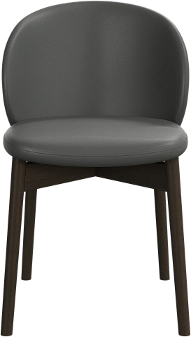 Обеденный стул Princeton - Nordic Grain 5137 Кожа серого цвета -  Под заказ