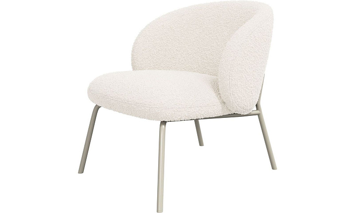 Кресло Princeton - Auckland Boucle 3180 Белая Ткань  -  Под заказ