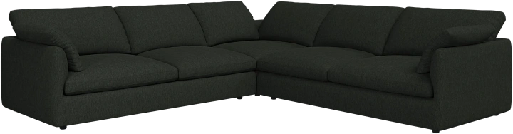 Угловой диван Milano - Bristol 3068 Темно-зеленая ткань  -  Под заказ