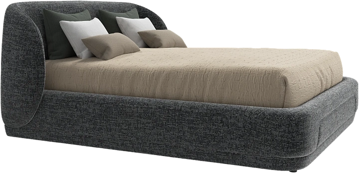 Кровать Bolzano - Tuscany серого цвета 3203 -  Под заказ