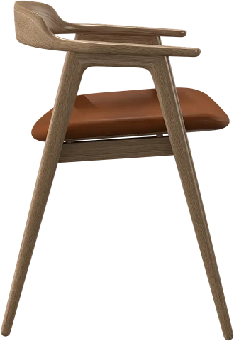 Обеденный стул Seoul - Nordic Vintage кожа 5150 карамельного цвета -  Под заказ