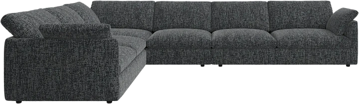 Угловой диван Milano - Tuscany серого цвета 3203 -  Под заказ
