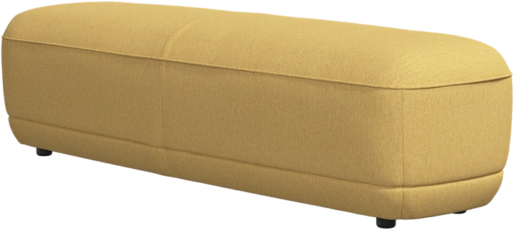 Скамейка Bolzano - Capri ткань горчичного цвета 3234 -  Под заказ