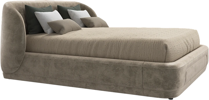 Кровать Bolzano -  Ravello 3221 Ткань бежевого цвета  -  Под заказ