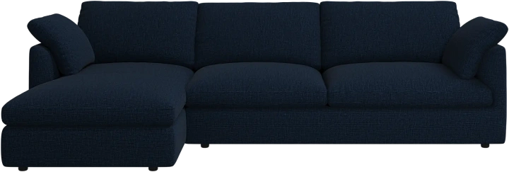 Угловой диван Milano - Napoli 2257 Ткань  тёмно-синего цвета  -  Под заказ