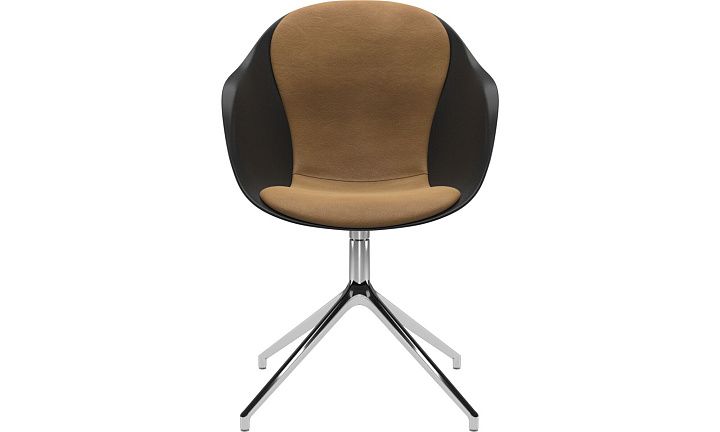 Cтул Adelaide с функцией вращения - York 5120 Kожа коньячного цвета  -  Под заказ