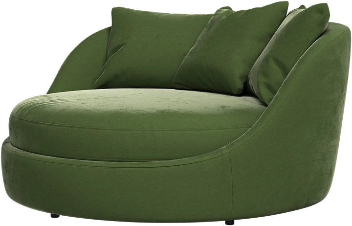 Кресло Ø - Bologna ткань оливкового цвета 3257 -  Под заказ