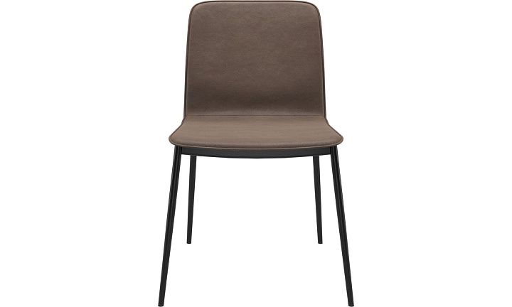 Обеденный стул Newport - York 5122 Кожа светло-коричневого цвета  -  Под заказ