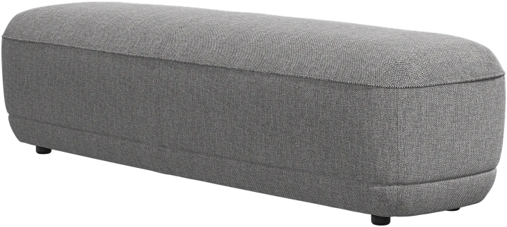 Скамейка Bolzano - Bristol 3060 Ткань светло-серого цвета  -  Под заказ
