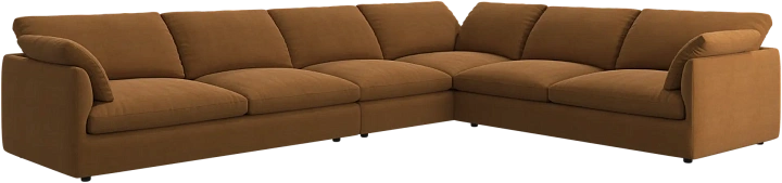 Угловой диван Milano - Frisco 2057 Ткань цвета кэмел с функцией акваклин  -  Под заказ