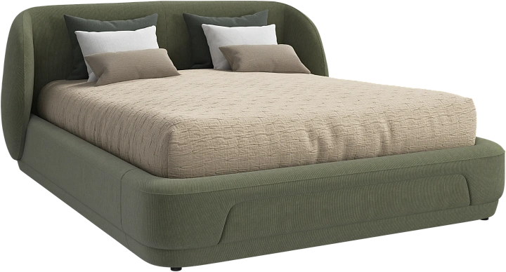 Кровать Bolzano - Skagen 3165 Зеленая ткань  -  Под заказ