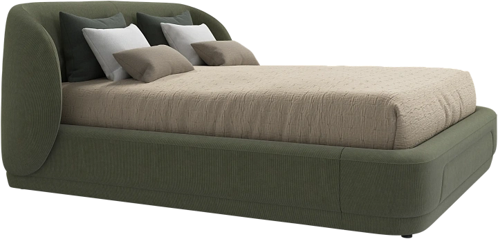 Кровать Bolzano - Skagen 3165 Зеленая ткань  -  Под заказ